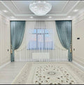 Modern Gray & White Curtains – Elegant Minimalist Window Drapes